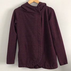 Firefly Wrap Hoodie, Colour Burgundy Size SX